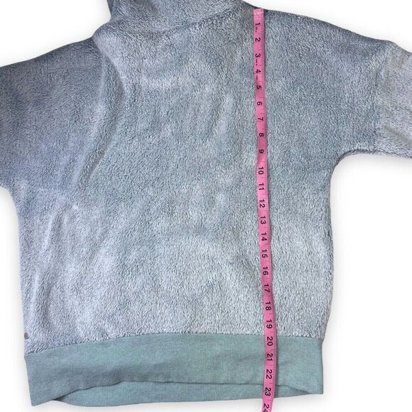 Z By Zella Women’s Fleece Turtleneck Pullover Sweatshirt S Small Sweater Blue - Picture 8 of 12